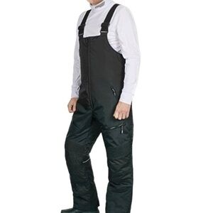 Choko | Deluxe Bib Black Insulated Men's Snow Pants Waterproof Winter overalls